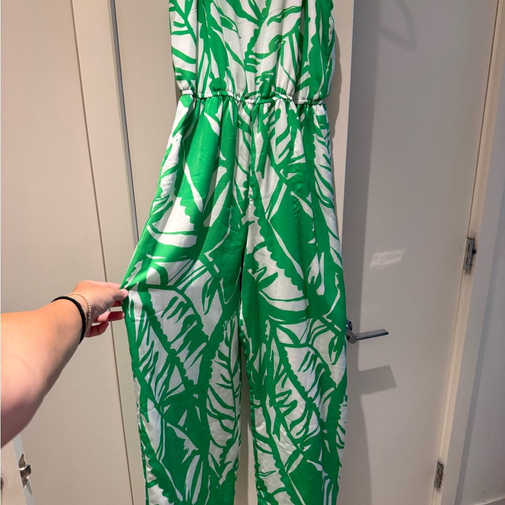 Lilly Pulitzer 20th Anniversary Collection x Target Collab Green Jumpsuit SZ SM